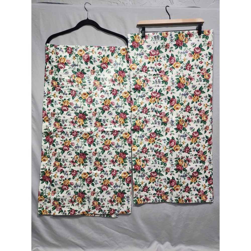 Longaberger Garden Splendor Floral‎ Valances Cottagecore 74" x 18" 2 Available